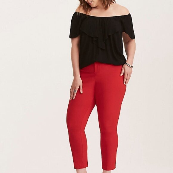 TORRID Flutter Cap Sleeve Blouse - Picture 1 of 9